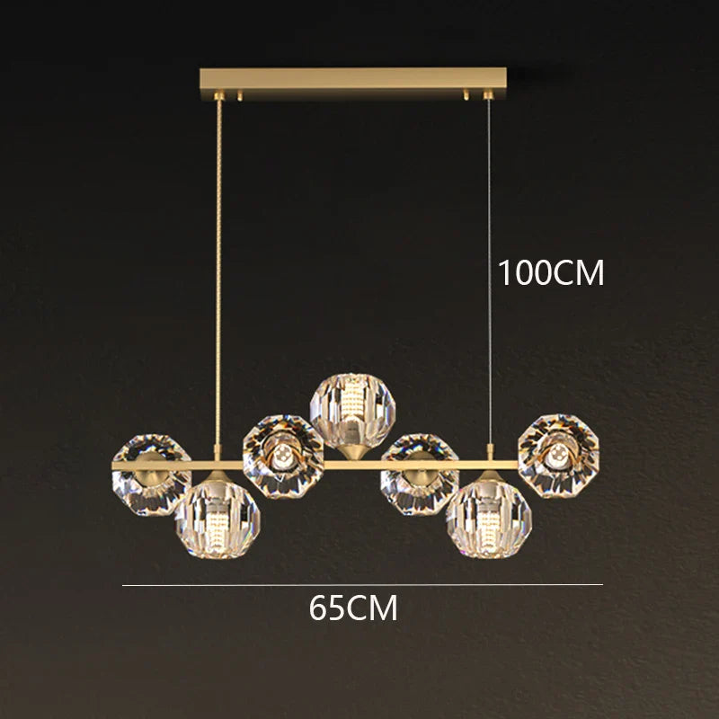 Afralia™ Crystal Chandelier | Luxury Pendant Light for Living and Dining Room