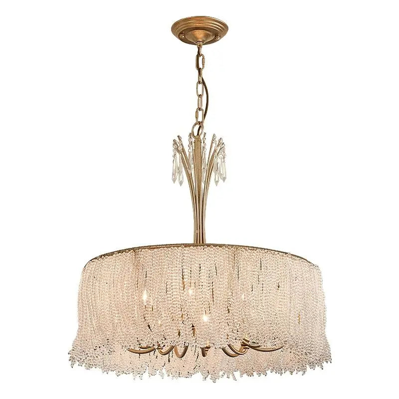 Afralia™ Crystal Chandelier: Modern Clear Glass Pendant Lamp for Villa Hall and Bedroom