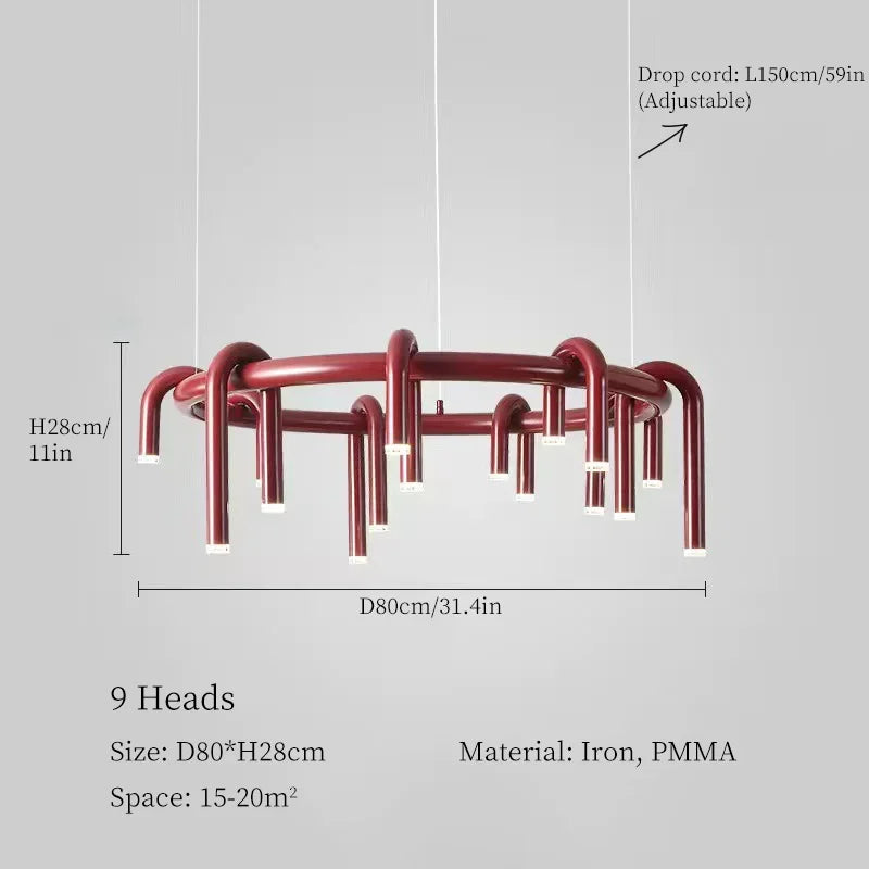 Afralia™ Nordic Simplicity LED Chandelier for Living and Dining Rooms - Designer Pendant Light