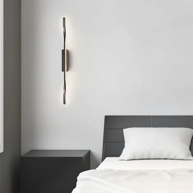 Afralia™ LED Indoor Copper Wall Lamp for Modern Outdoor Living Room Décor