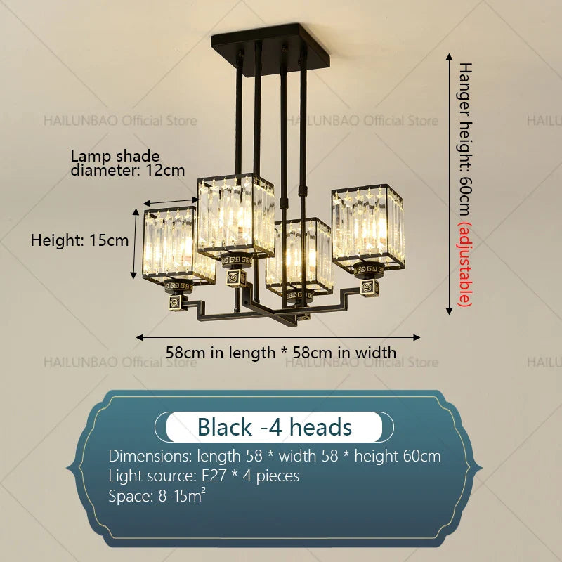 Afralia™ Crystal Chandelier: Modern Light Luxury for Living Room, Bedroom, Restaurant, Villa, Hotel