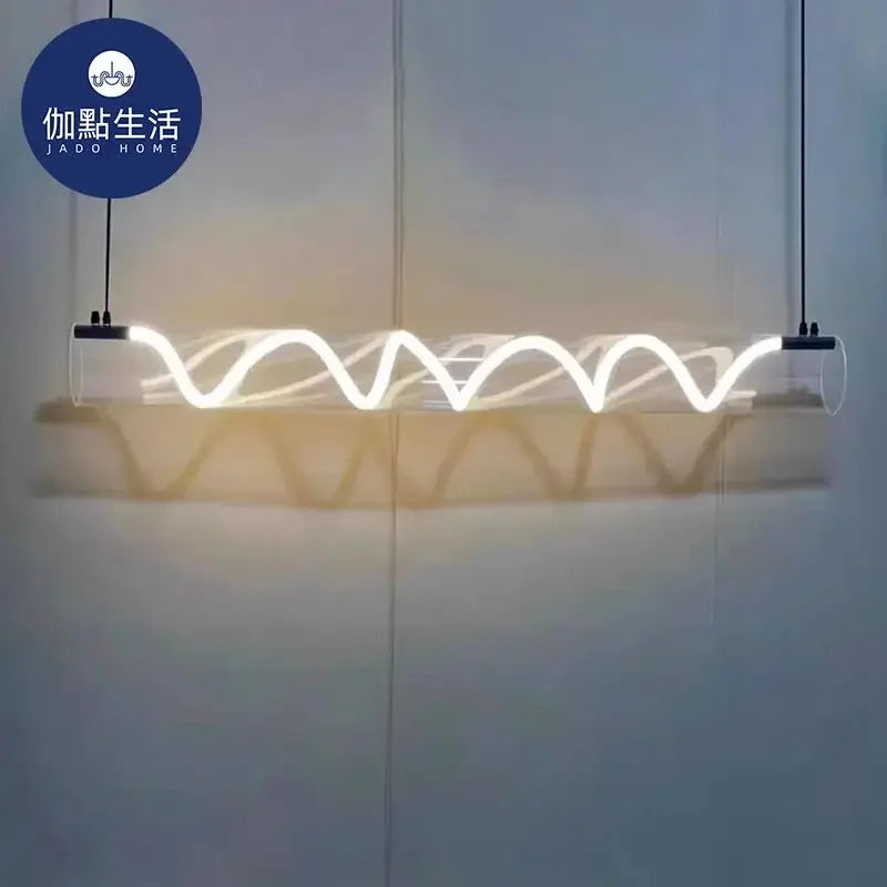 Afralia™ Gold LED Chandelier: Nordic Minimalist Dimming Pendant Lights for Home Decor