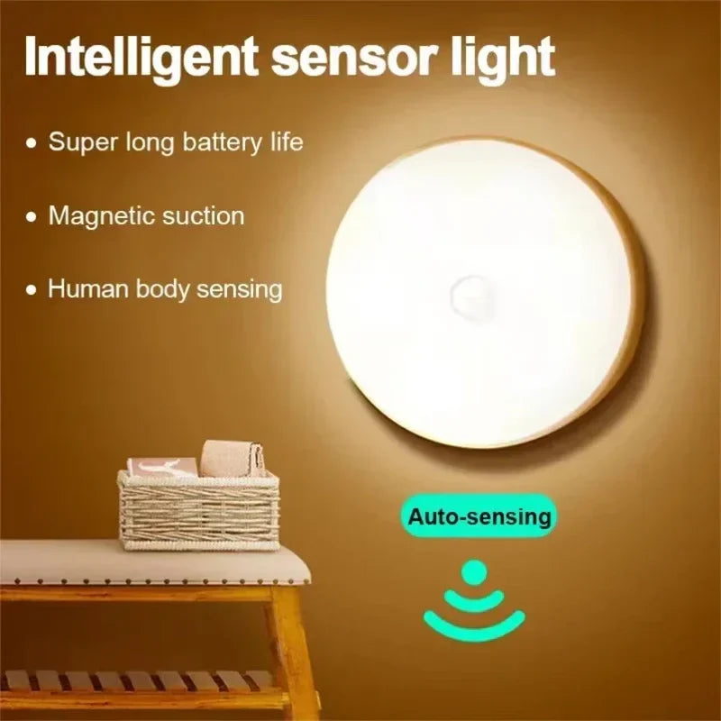 Afralia™ Motion Sensor LED Night Light: Rechargeable Wireless Closet Lamp