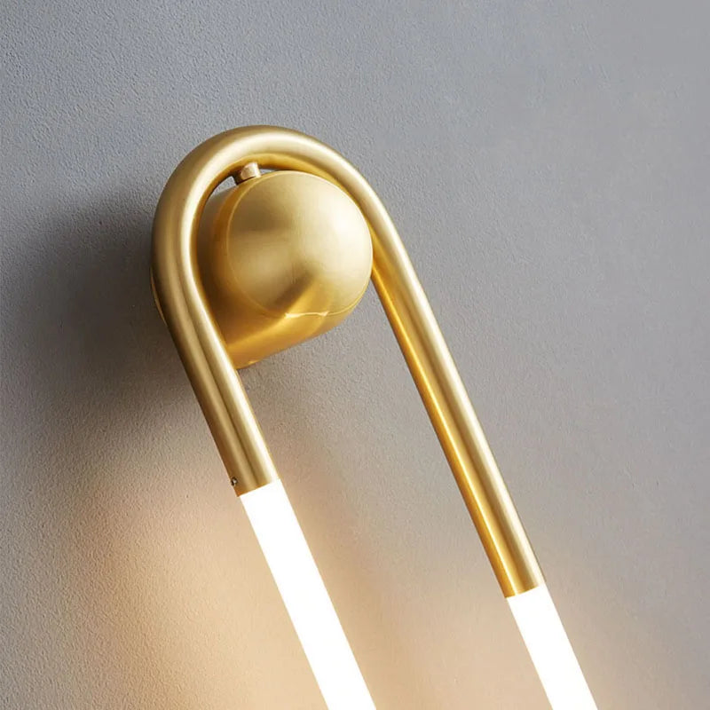 Afralia™ Ellipse Wall Lights: Gold Black Copper White, 3-Color Dimming