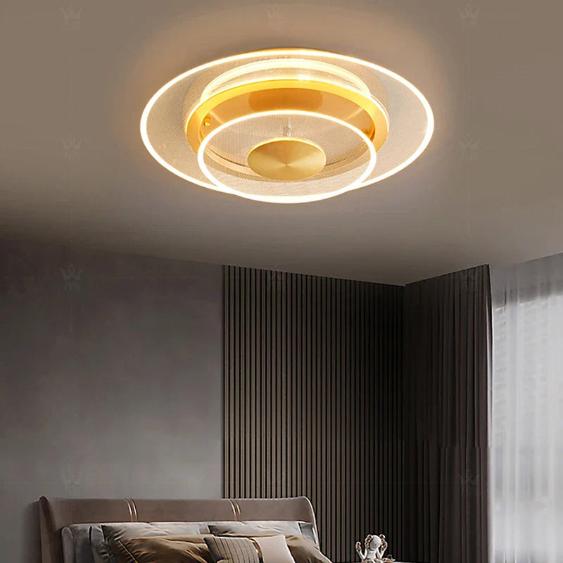 Afralia™ Double Layer 60CM LED Ceiling Light for Living Dining Room Bedroom