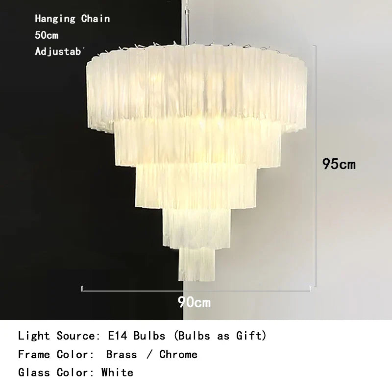 Afralia™ Frosted Glass LED Chandelier - European Style Lighting for Home and Restaurant