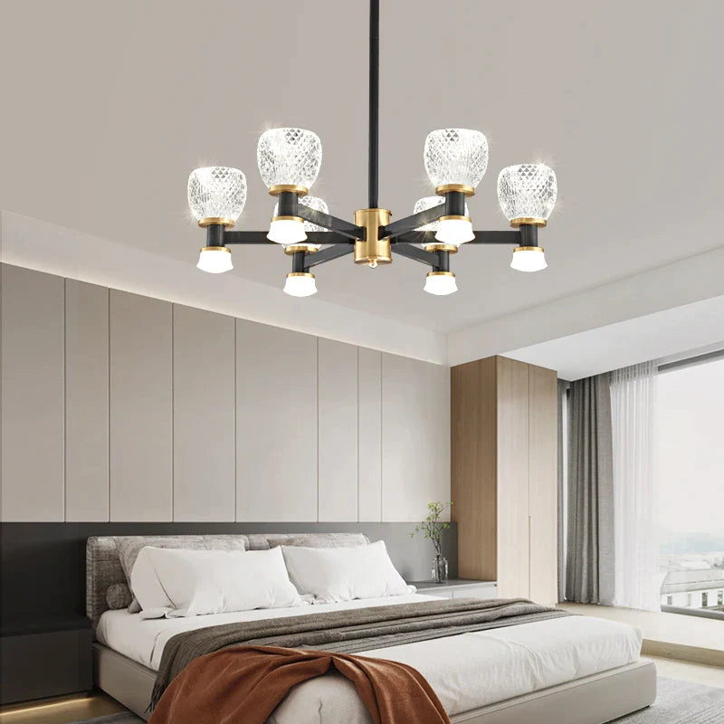 Afralia™ Post-Modern Living Room Chandelier: Creative & Warm Lighting for Luxurious Home Decor