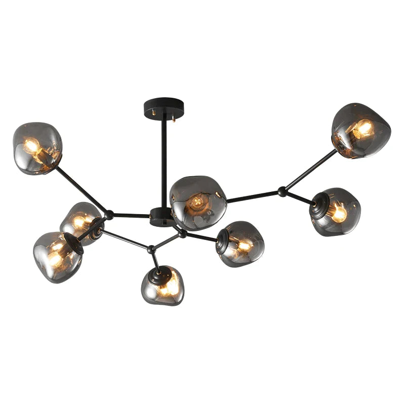 Afralia™ Nordic Modern Bean Molecule Chandelier for Living Room, Bedroom, Study & Restaurant