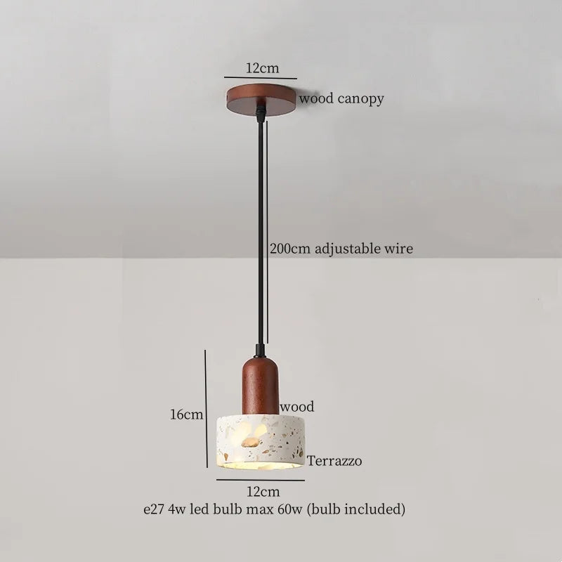 Afralia™ Cream Marble LED Pendant Light: Modern Nordic Hanging Lamp for Living, Bedroom, Kitchen