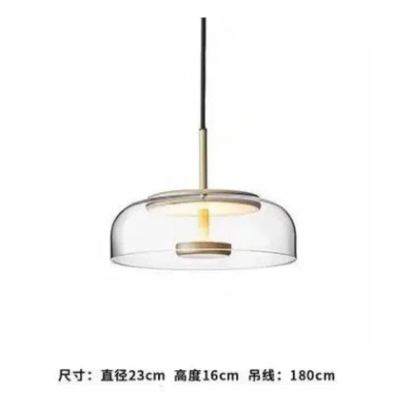 Afralia™ Nordic Glass Pendant Chandelier for Bedroom, Bar, and Restaurant