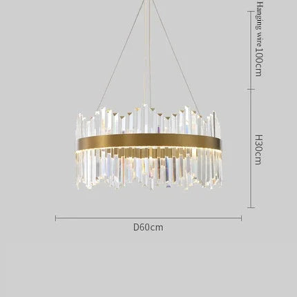 Afralia™ Crystal LED Ring Chandelier for Luxury Decor & Lighting