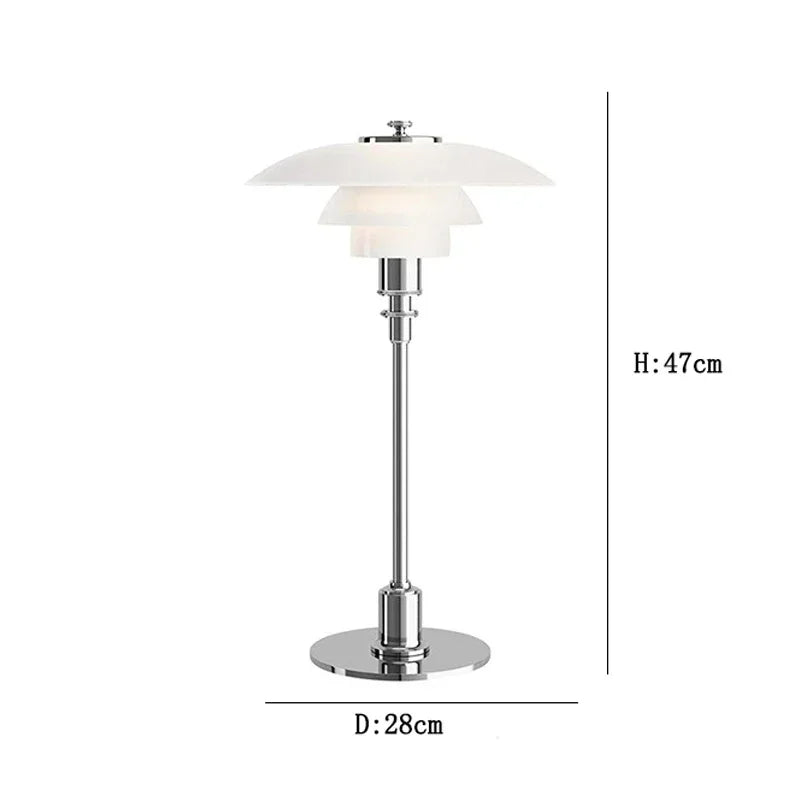 Afralia™ Glass Desk Lamp: Modern Minimalist Nordic Table Light for Living Room and Study.