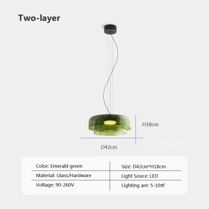 Afralia™ Nordic Glass LED Pendant Lights for Home Decor and Lighting