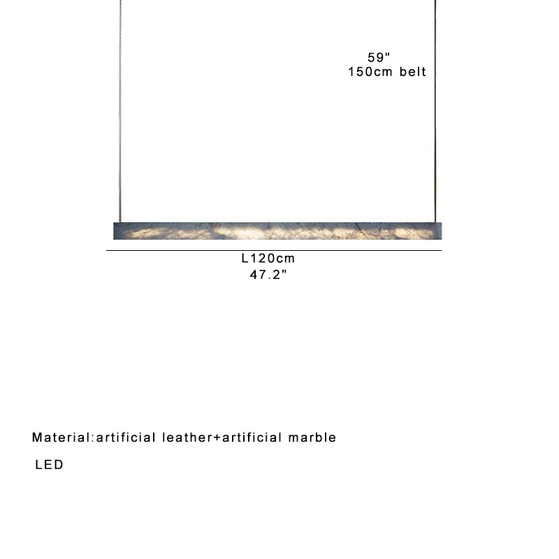 Afralia™ Marble Design LED Pendant Light for Home Decor and Office Spaces