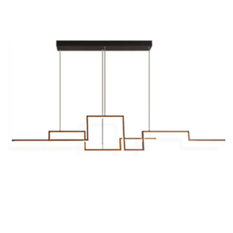 Afralia™ Modern Dining Room LED Chandelier & Hanging Lamps with Sleek Aluminum Design