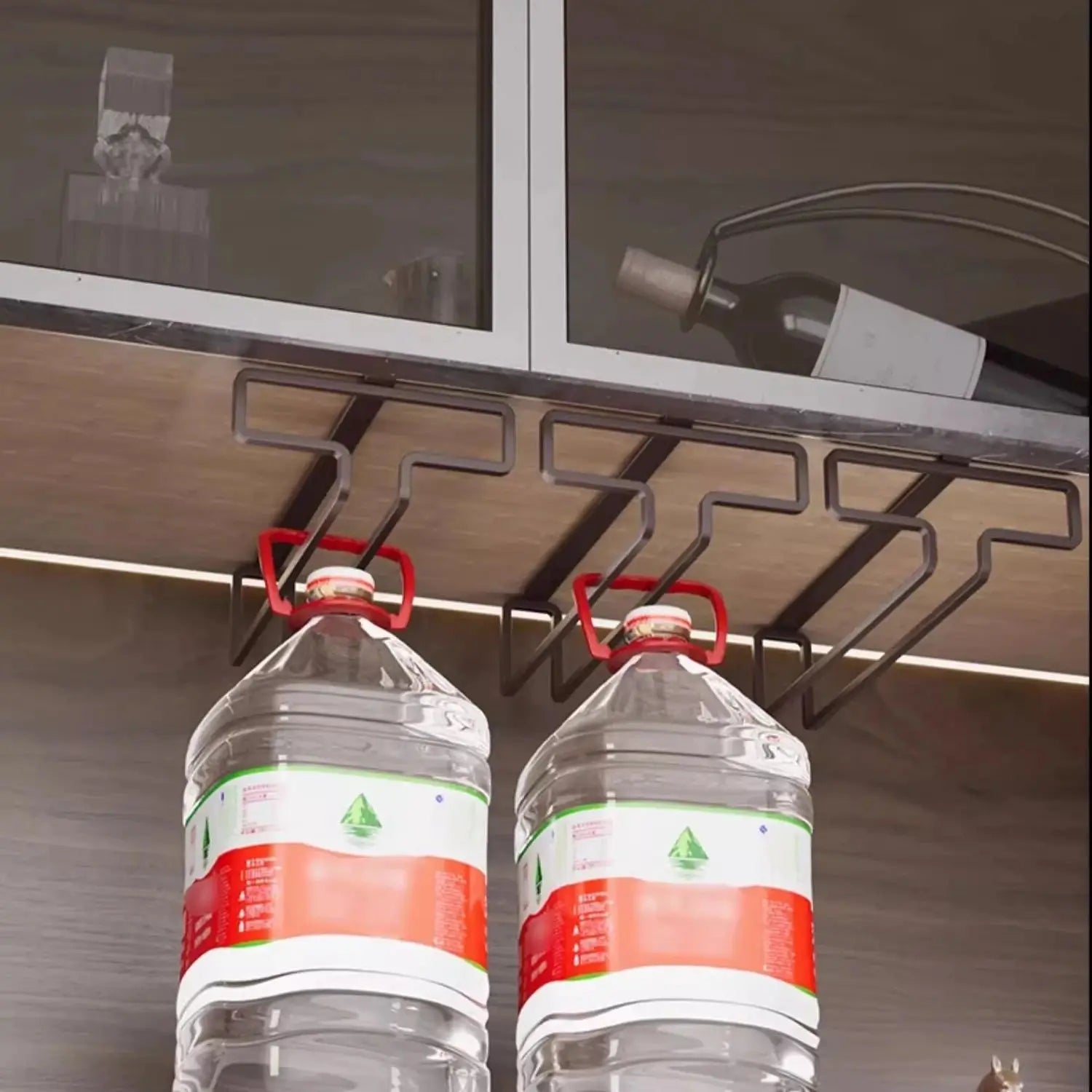 Afralia™ Wrought Iron Wine Glass Holder - Nordic Style Hanging Rack