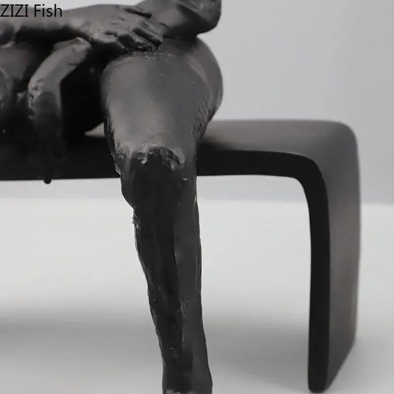 Afralia™ Character Sculpture Room Decor Abstract Figure Artwork Ornaments Aesthetics