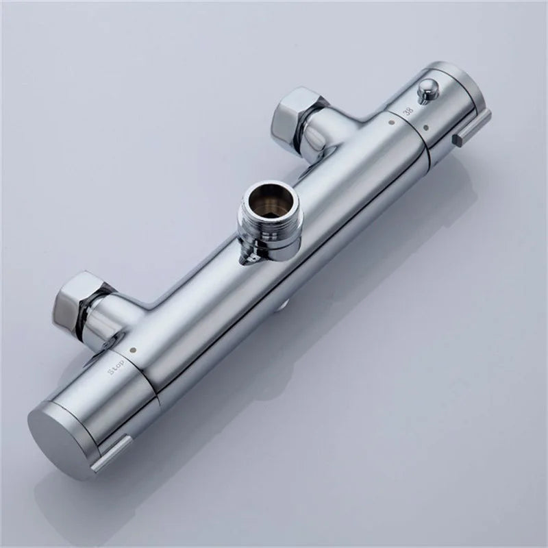 Afralia™ Brass Thermostatic Shower Faucet Mixer Valve for Intelligent Bathtub