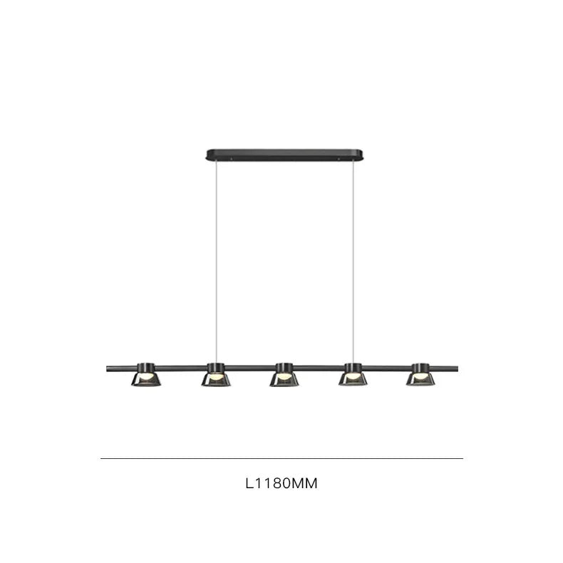 Afralia™ Nordic Minimalist LED Pendant Chandelier for Kitchen Island, Living Room, and Restaurant