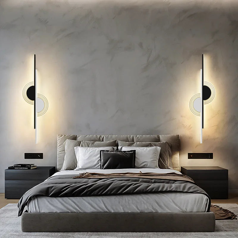 Afralia™ Nordic Acrylic LED Wall Light for Bedroom and Living Room Decor