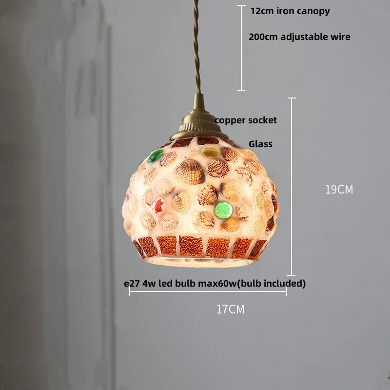 Afralia™ Glass Ball LED Pendant Lights | Modern Kitchen Bar Restaurant Hanging Lamp