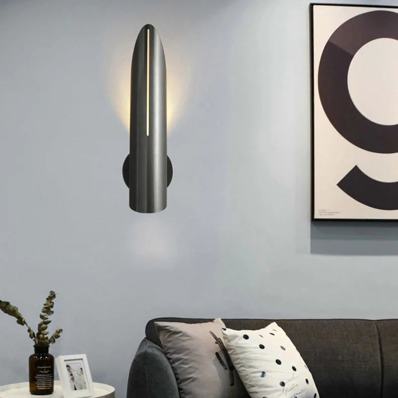 Afralia™ Nordic Minimalist Bullet Wall Lamp for Indoor Spaces