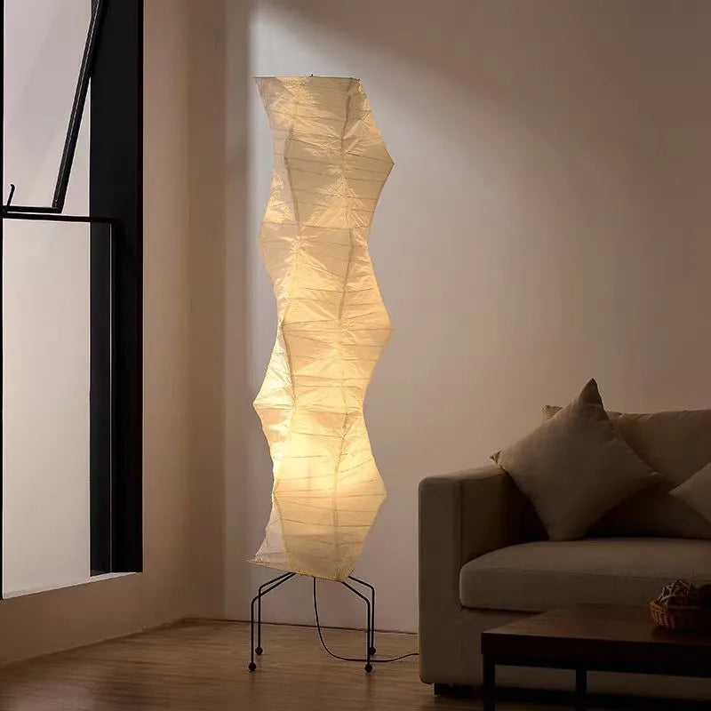 Afralia™ Noguchi Floor Lamp Rice Paper tripod Standing Light for Living Room Bedroom