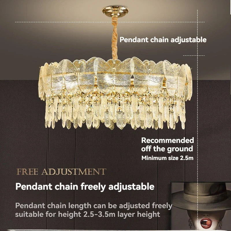 Afralia™ Gold Butterfly Crystal Chandelier: Luxury Ceiling Pendant for Living & Dining Rooms