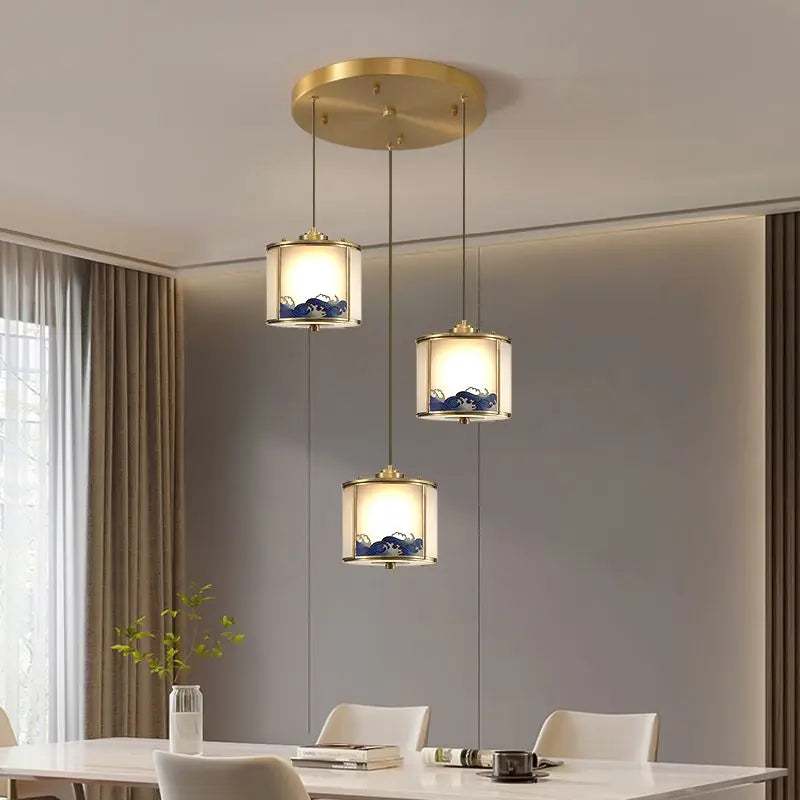 Afralia™ All Copper Entrance Light, Bedroom Head, Ceiling, Hallway, Rotating Staircase Light