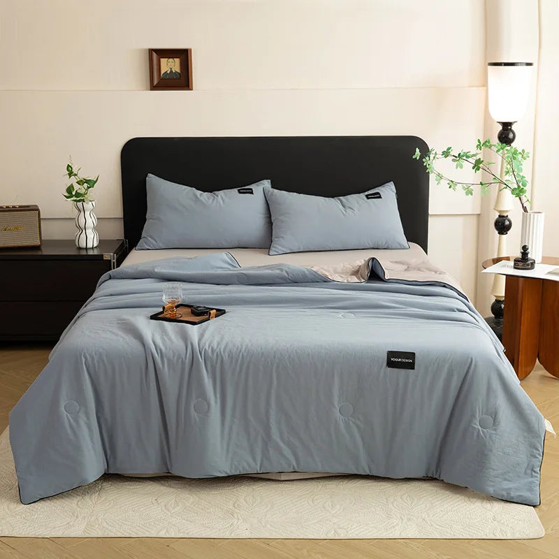 Afralia™ Ice Cream Cool Feel Light Summer Quilt - Skin-Friendly & Breathable