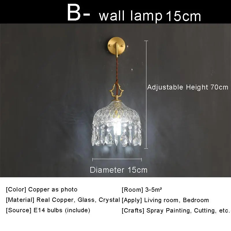 Afralia™ Luxure Crystal Chandelier: Modern Copper Ceiling LED Light Fixture for Living Room