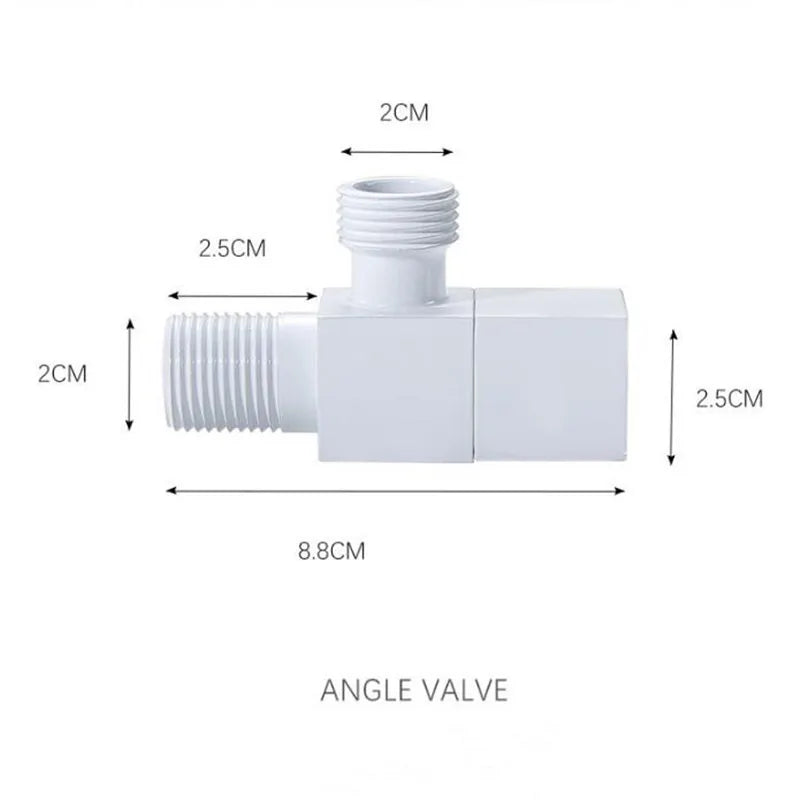 Afralia™ Stainless Steel Black Corner Valve 1/2*1/2 Bathroom Tap Water Control Angle Valve