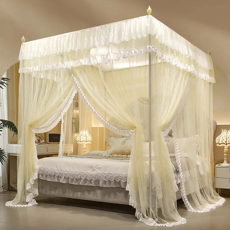 Afralia™ Princess Lace Mosquito Net Tent with Painted Bracket