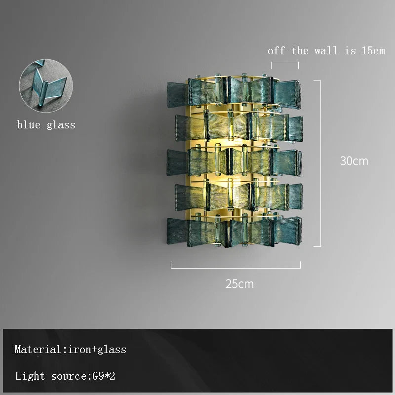 Afralia™ Blue Butterfly Glass LED Chandelier - Dimmable Indoor Decor Lamp