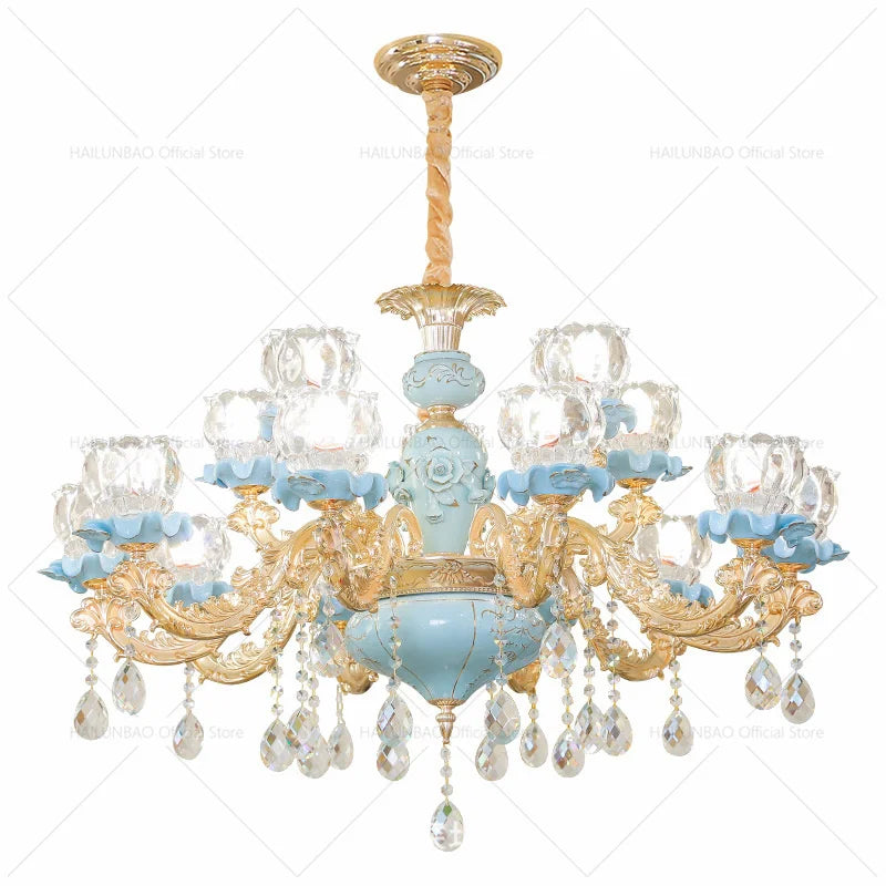 Afralia™ Modern Crystal Chandelier for Living Room Dining French Luxury Bedroom