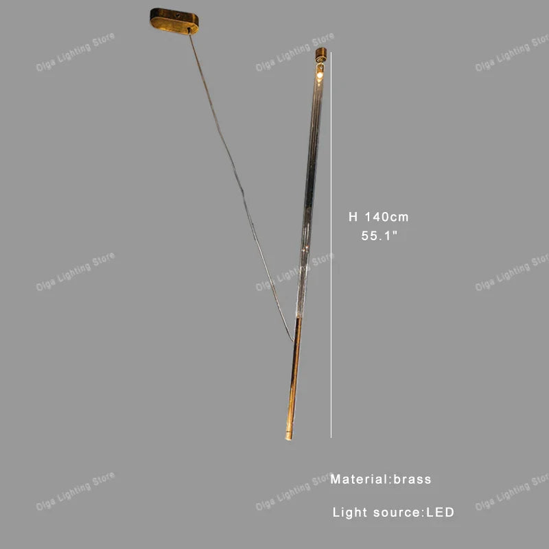 Afralia™ Luxury LED Long Strip Light for Living Room Art Decor