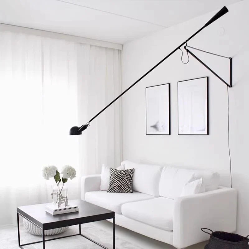 Afralia™ Adjustable Long Arm Wall Lamp for Personalized Nordic Style