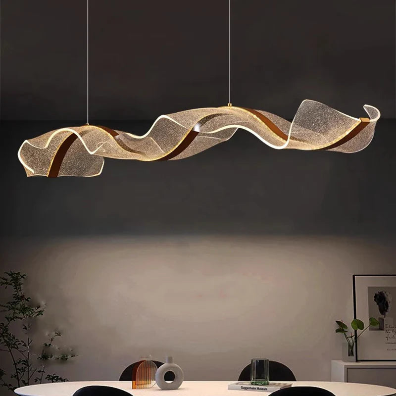 Afralia™ Modern LED Pendant Chandelier for Living Room Dining Room Indoor Lighting