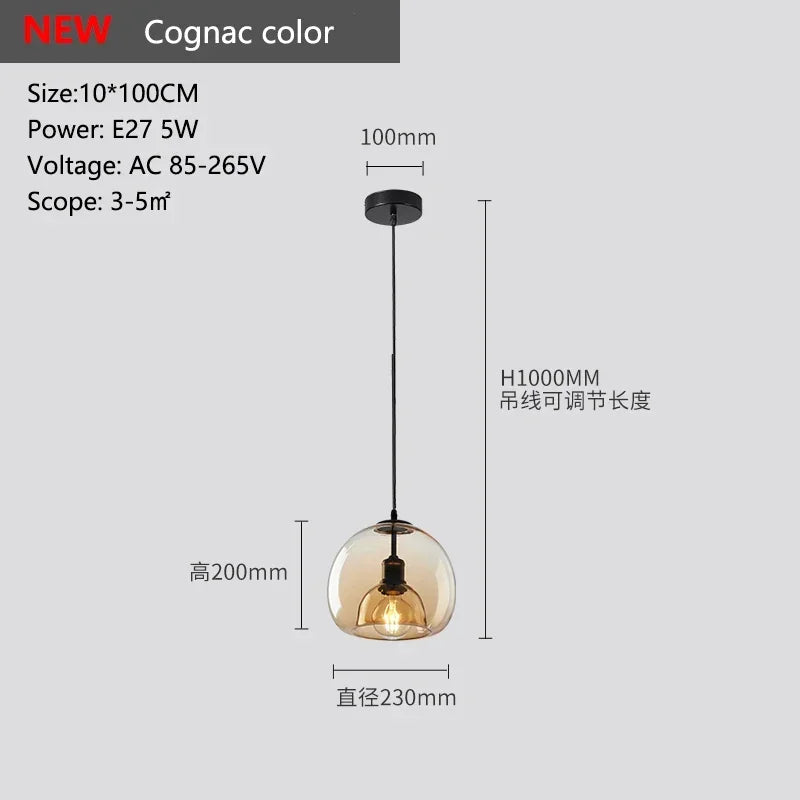 Afralia™ Modern Black Glass Led Ceiling Chandelier for Living Room, Kitchen, Bedroom