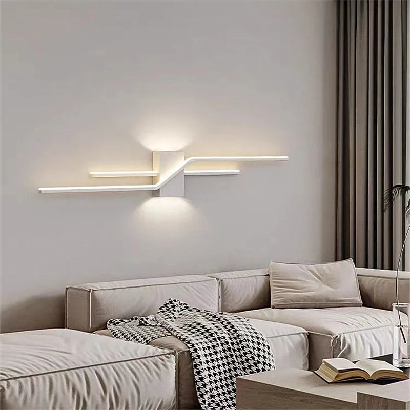 Afralia™ Modern Abstract LED Wall Sconce for Living Room, Staircase, Hallway