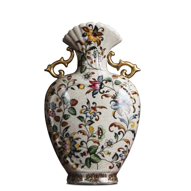 Afralia™ European Style Ceramic Vase Ornaments for Elegant Home Decor