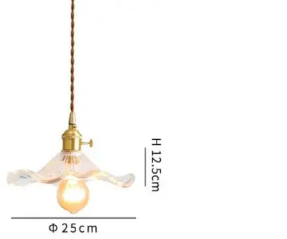 Afralia™ Blue Glass Pendant Lights for Bedroom Dinning Living Room