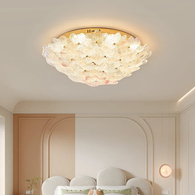 Afralia™ Petal Flower Light for Master Bedroom, Full Spectrum, Eye Protection, Popular Creme Fraiche