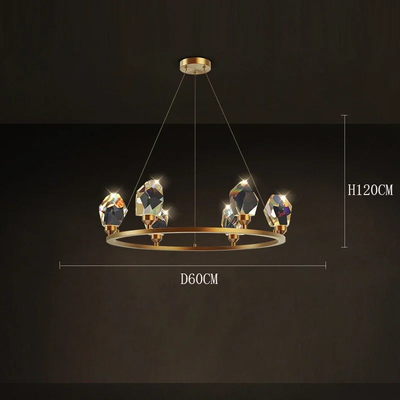 Afralia™ Elegant Chandelier Dining Room Pendant Lights Ceiling Lamps