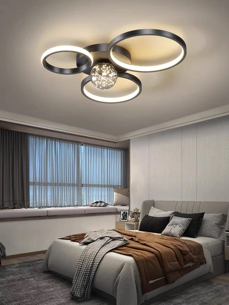 Afralia™ Gypsophila Chandelier: Modern Ceiling Mounted Light for Home, Living Room, Bedroom