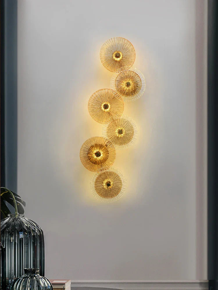 Afralia™ Modern Round LED Wall Lamp Luxury Design Indoor Lighting Fixture