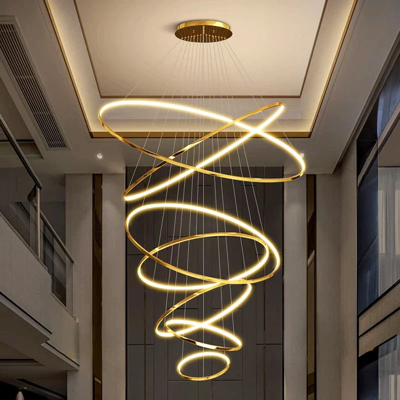 Afralia™ Modern Indoor Pendant Chandelier Ceiling Light for Dining and Living Room