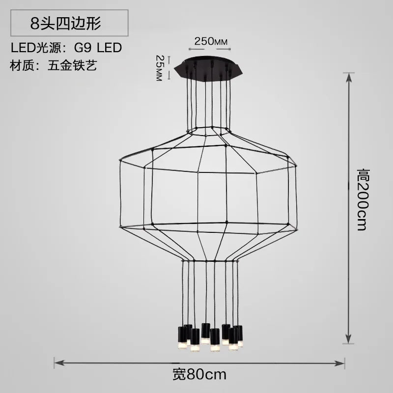 Afralia™ Designer Nordic Ceiling Chandelier for Home Decor and Living Room Lighting