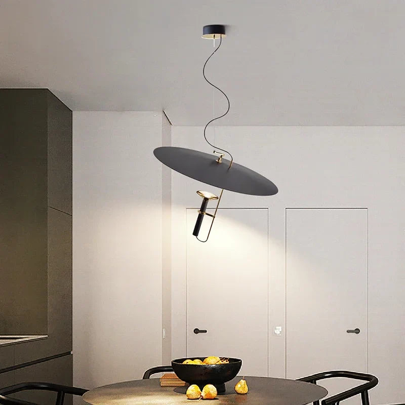 Afralia™ UFO Chandelier: Modern Nordic Minimalist LED Pendant Light for Dining Room, Bar, Bedroom