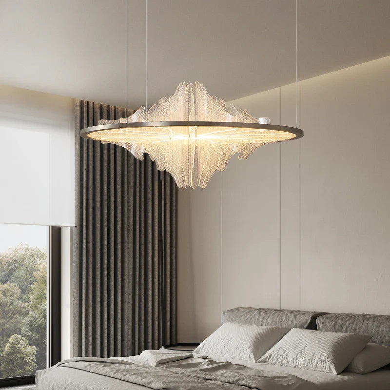 Afralia™ Modern Round Pendant Chandelier for Dining Room with Creative Ceiling Lighting